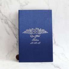 Gold Mirror Acrylic Invitation Card With Hard Cover Wedding Invitation Card Customized
